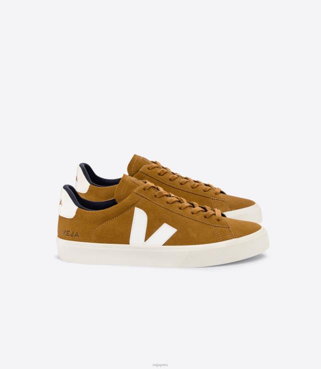 zapatos H28JT10 hombres Veja campo ante camel blanco