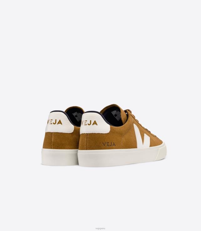 zapatos H28JT10 hombres Veja campo ante camel blanco