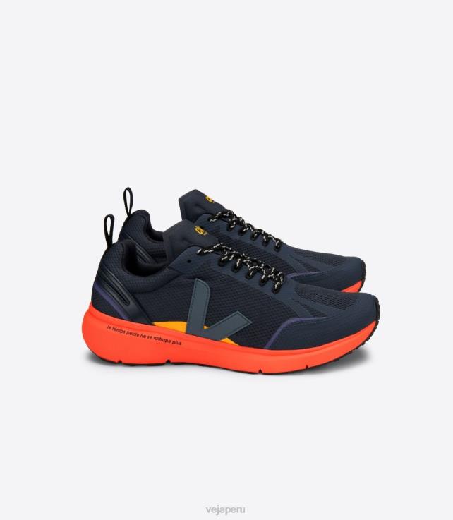 zapatos H28JT197 hombres Veja X condor 2 cielo náutico naranja fluo