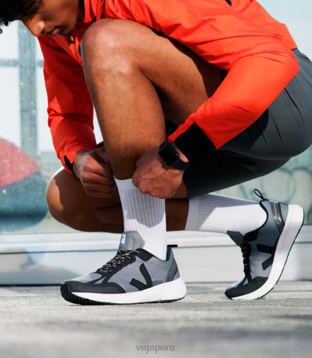 zapatos H28JT200 hombres Veja condor 2 alveomesh hormigón negro