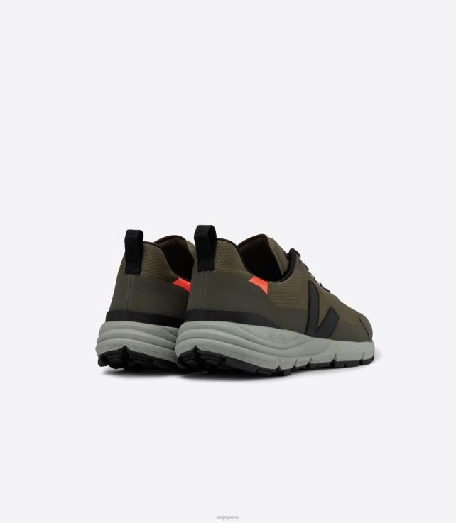 zapatos H28JT131 hombres Veja dekkan alveomesh caqui negro