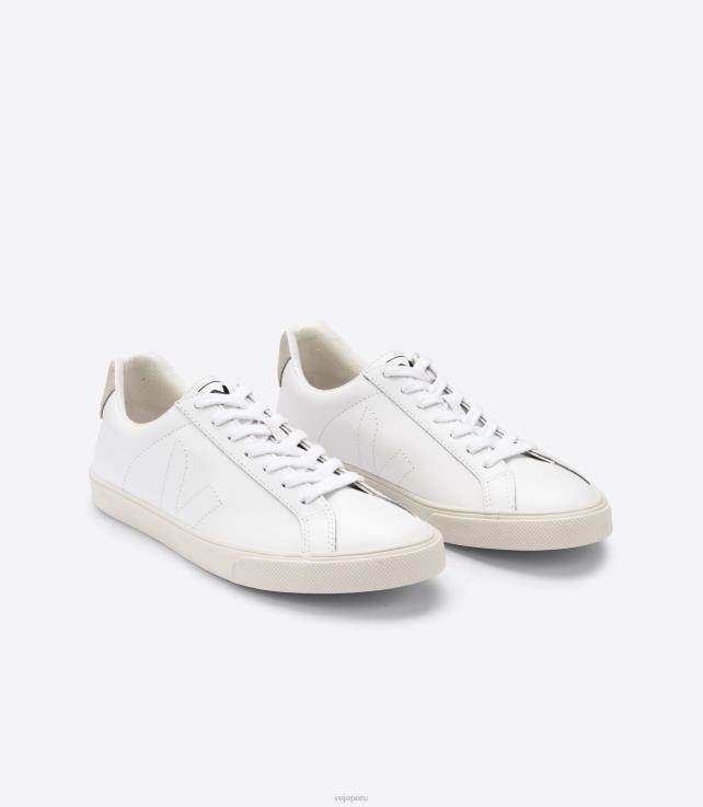 zapatos H28JT89 hombres Veja cuero esplar blanco