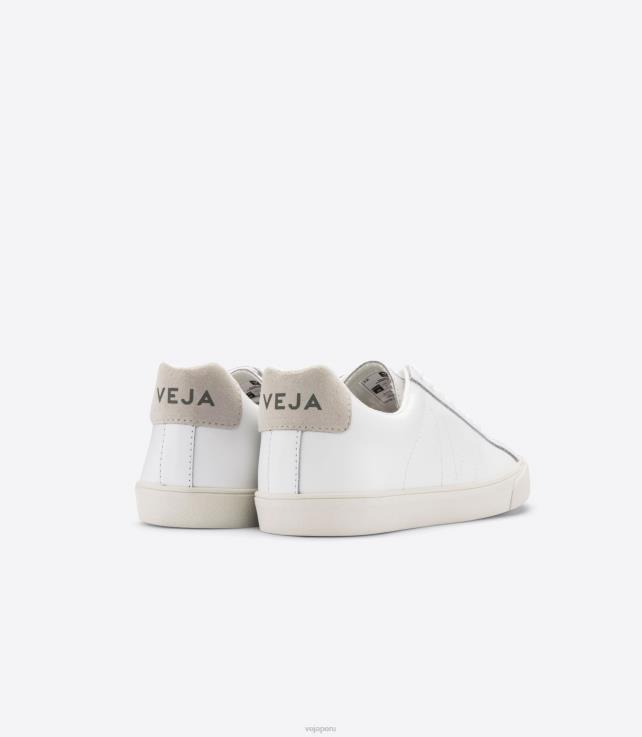 zapatos H28JT89 hombres Veja cuero esplar blanco