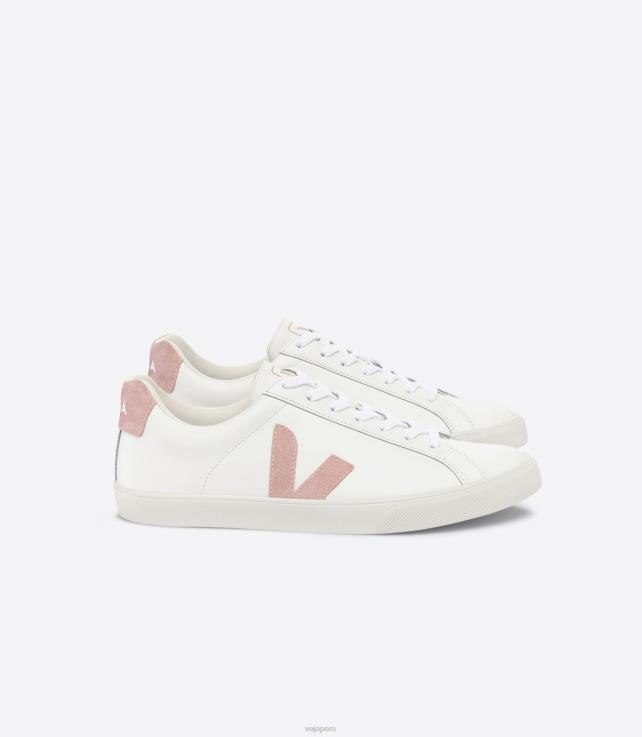 zapatos H28JT92 hombres Veja esplar cuero blanco nena