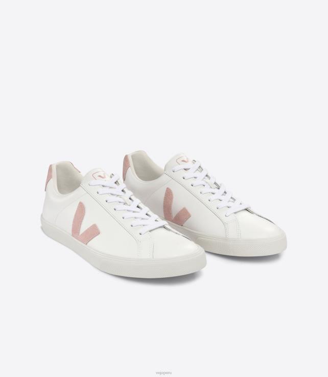 zapatos H28JT92 hombres Veja esplar cuero blanco nena