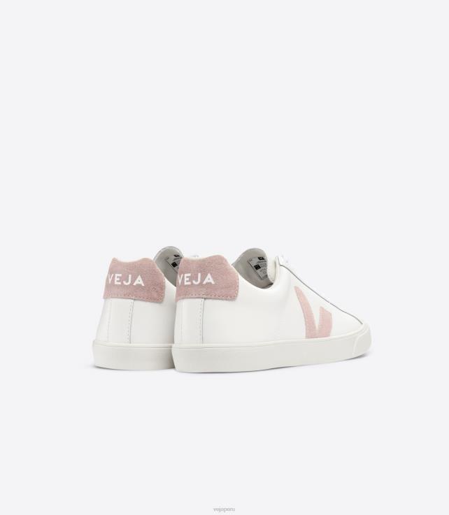 zapatos H28JT92 hombres Veja esplar cuero blanco nena