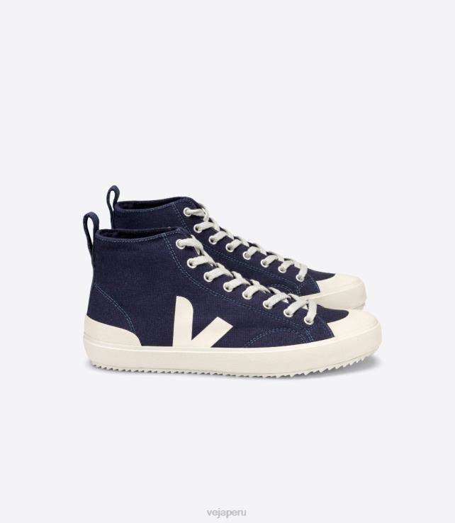 zapatos H28JT151 hombres Veja nova ht lona marine pierre