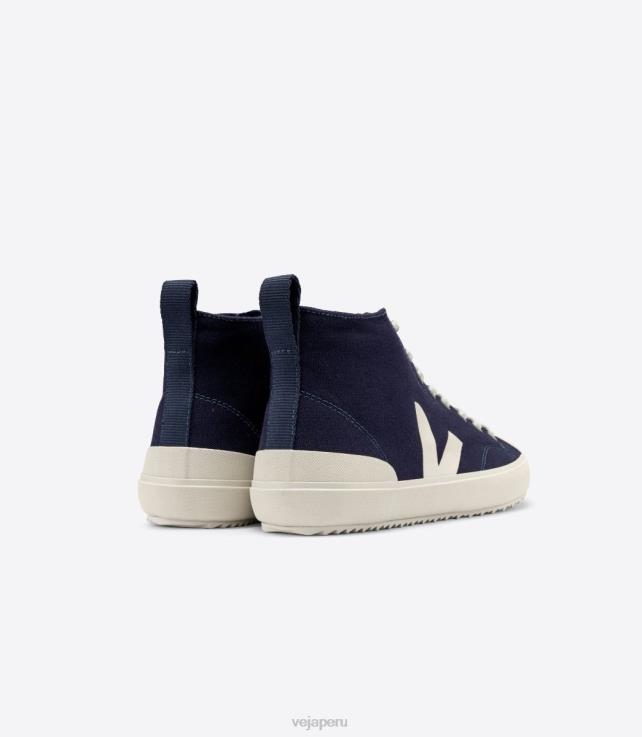 zapatos H28JT151 hombres Veja nova ht lona marine pierre