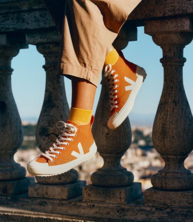 zapatos H28JT152 hombres Veja nova ht lienzo calabaza pierre