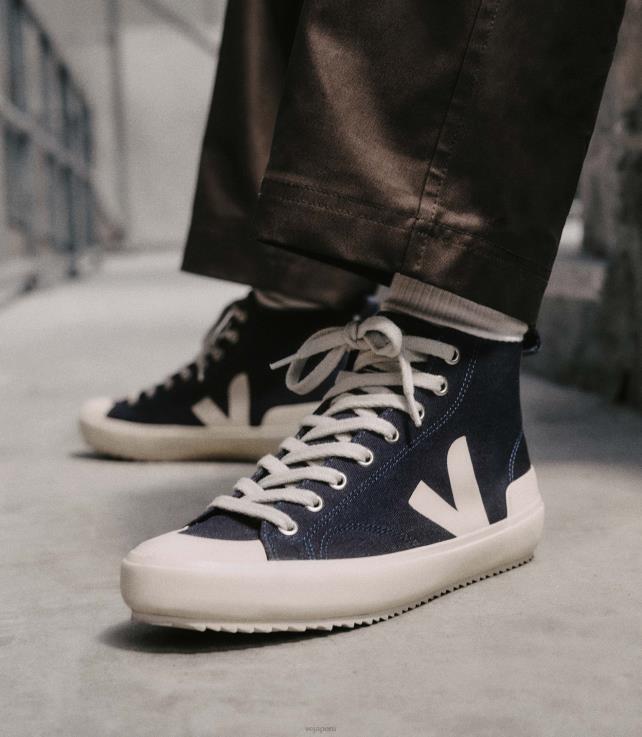 zapatos H28JT157 hombres Veja nova ht lienzo negro pierre