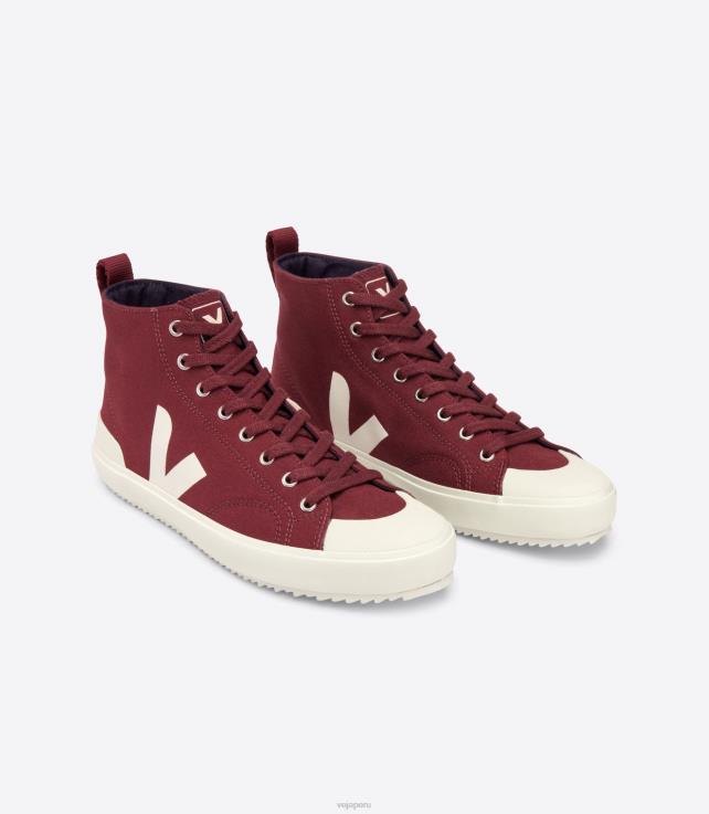 zapatos H28JT158 hombres Veja nova ht lienzo amarante pierre