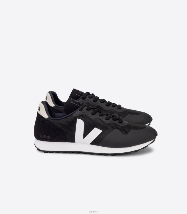 zapatos H28JT143 hombres Veja sdu b-malla negro blanco