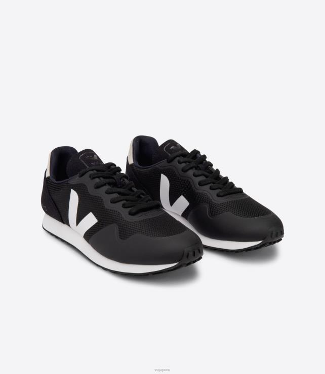 zapatos H28JT143 hombres Veja sdu b-malla negro blanco