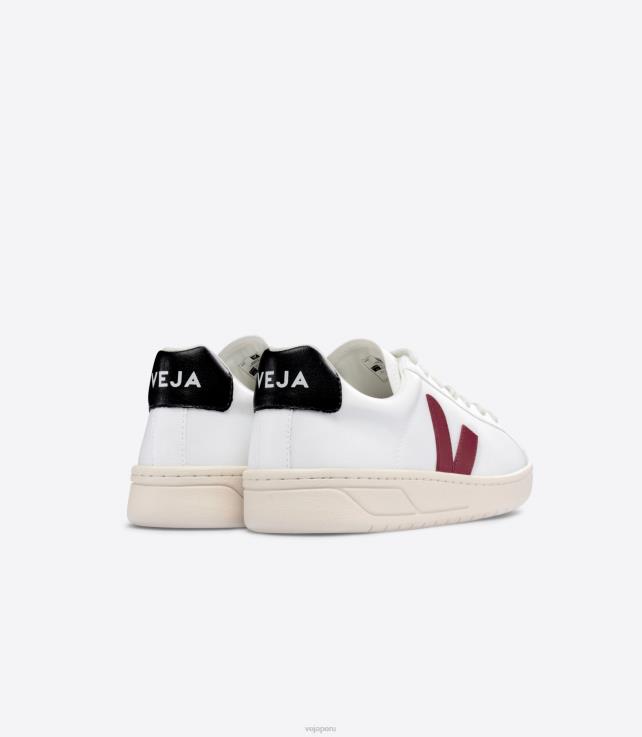 zapatos H28JT135 hombres Veja urca cwl blanco marsala negro
