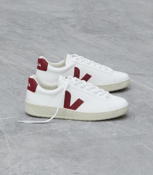 zapatos H28JT138 hombres Veja urca cwl marsala blanca