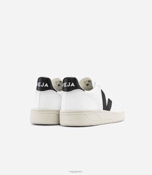 zapatos H28JT43 hombres Veja v-10 cwl blanco negro