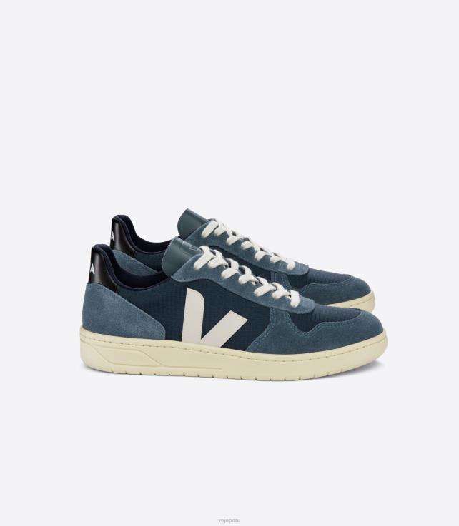 zapatos H28JT47 hombres Veja v-10 ripstop náutico pierre