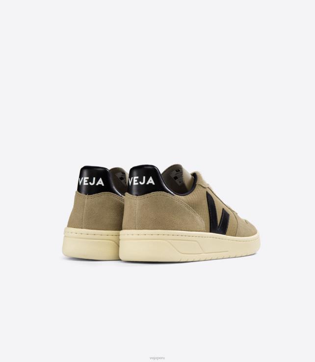 zapatos H28JT48 hombres Veja v-10 ripstop duna negro