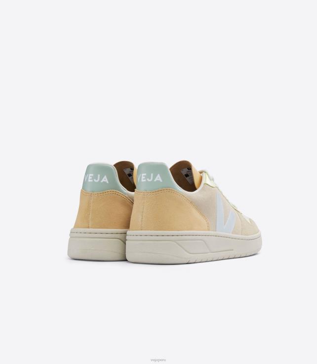 zapatos H28JT54 hombres Veja v-10 ante sable mentol multico
