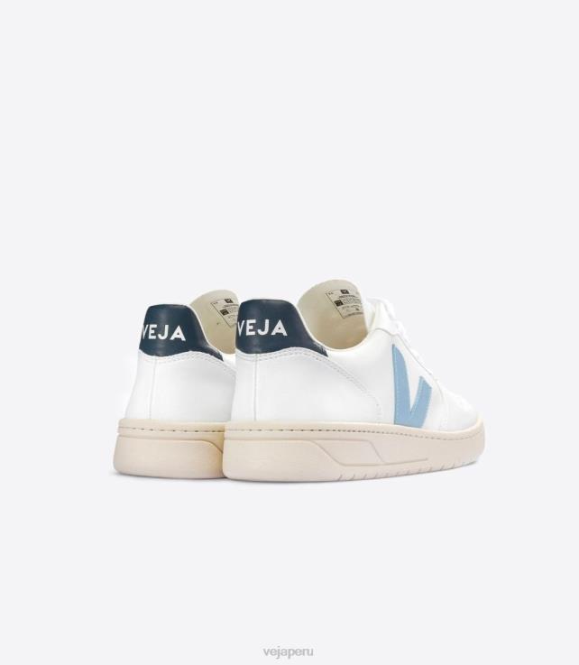zapatos H28JT55 hombres Veja v-10 cwl acero blanco nautico