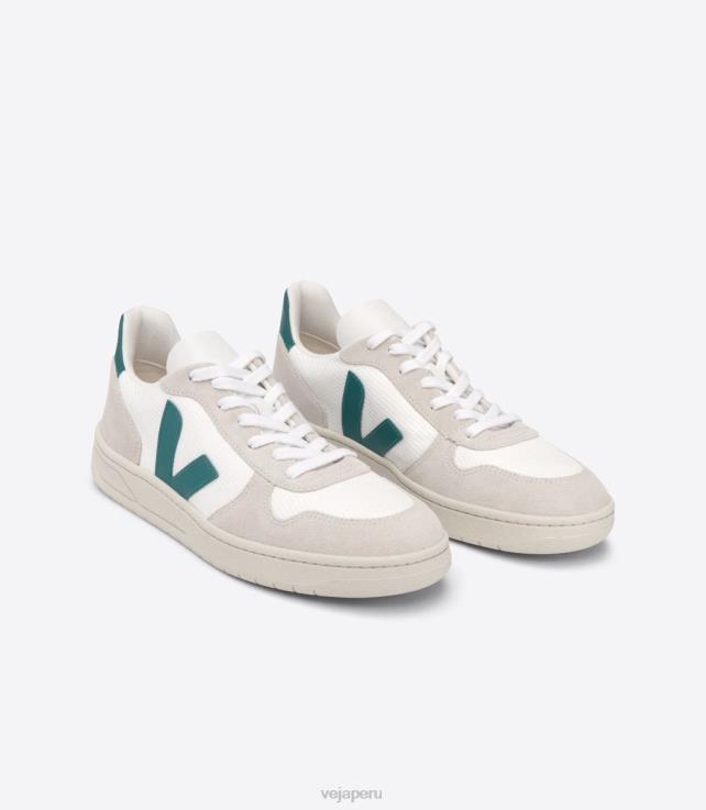 zapatos H28JT58 hombres Veja v-10 b-mesh blanco bretaña