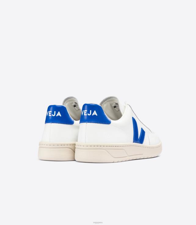 zapatos H28JT26 hombres Veja v-12 cuero blanco paros