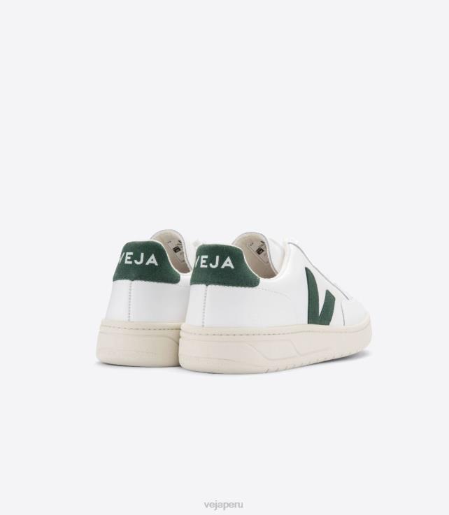 zapatos H28JT31 hombres Veja v-12 cuero blanco chipre