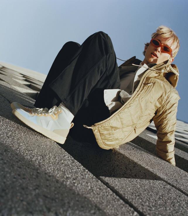 zapatos H28JT82 hombres Veja v-15 ante jade blanco multico