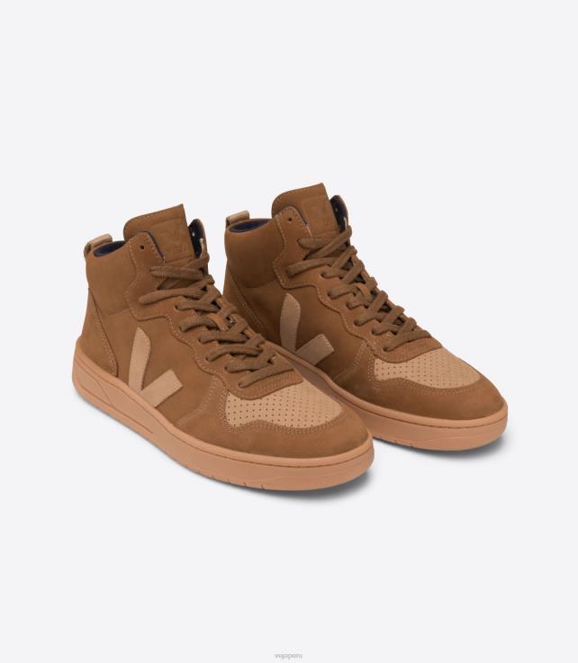 zapatos H28JT84 hombres Veja v-15 nubuck camello desierto