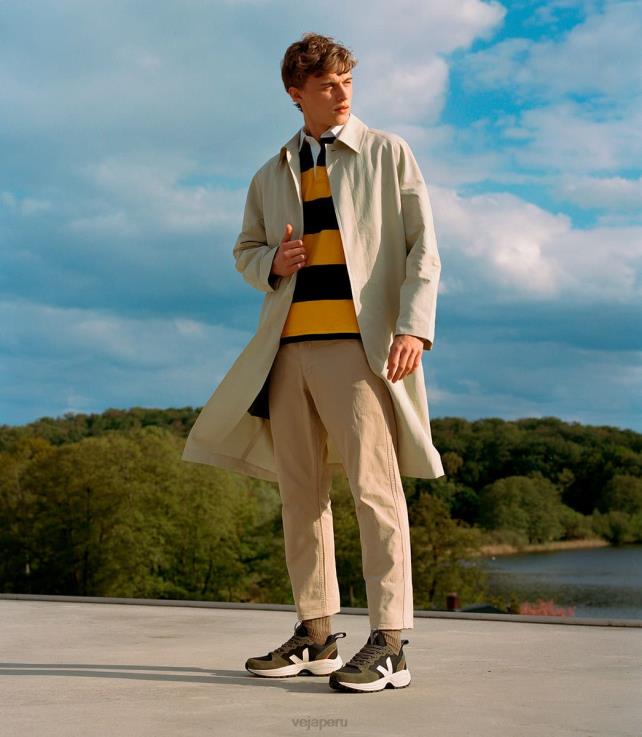 zapatos H28JT182 hombres Veja venturi b-mesh pierre oliva negro