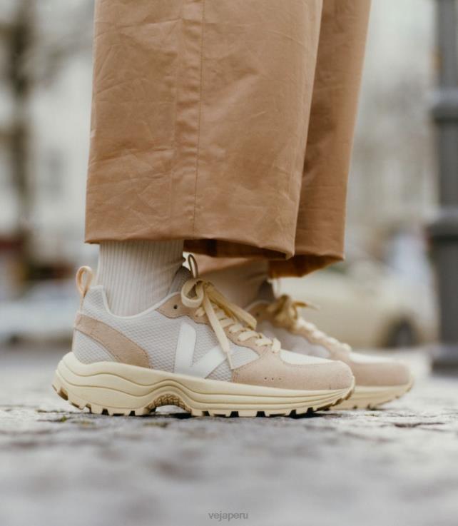 zapatos H28JT184 hombres Veja venturi alveomesh mantequilla blanca natural