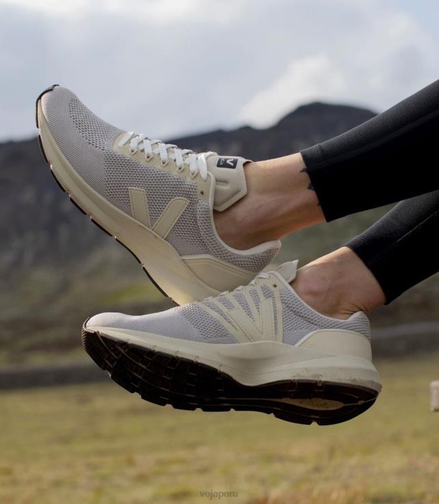 zapatos H28JT276 mujer Veja marlin v-knit tiza pierre