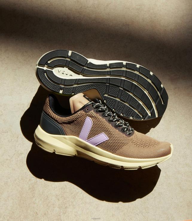 zapatos H28JT281 mujer Veja marlin v-knit nero parme