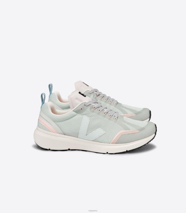 zapatos H28JT271 mujer Veja cóndor 2 alveomesh matcha mentol