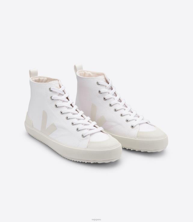 zapatos H28JT292 mujer Veja nova ht lienzo pierre blanco