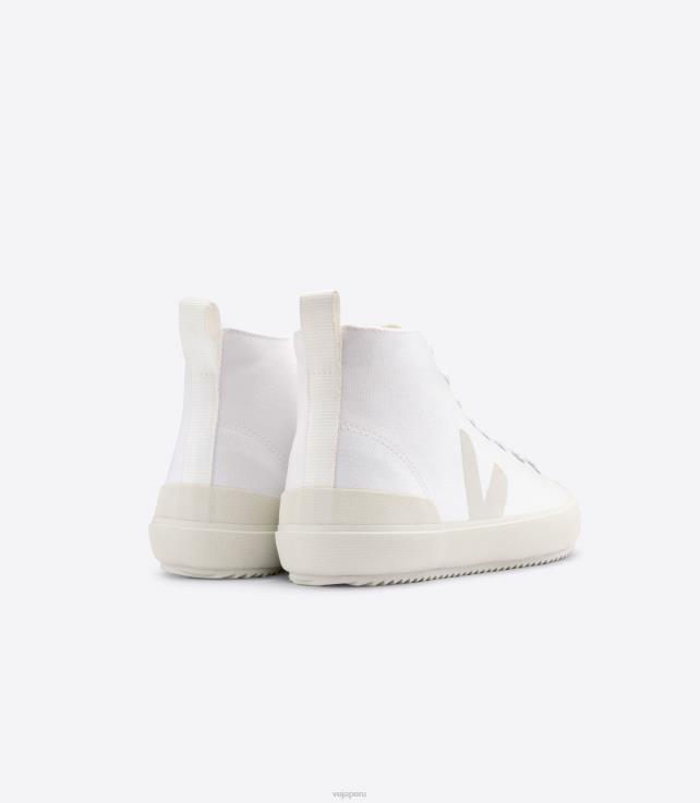 zapatos H28JT292 mujer Veja nova ht lienzo pierre blanco
