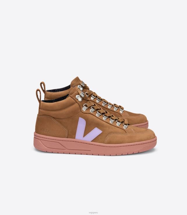 zapatos H28JT252 mujer Veja roraima nubuck marrón lavanda