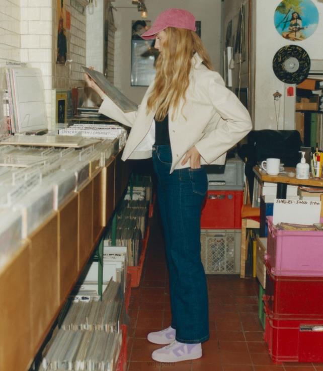 zapatos H28JT232 mujer Veja v-10 ante multico lavanda