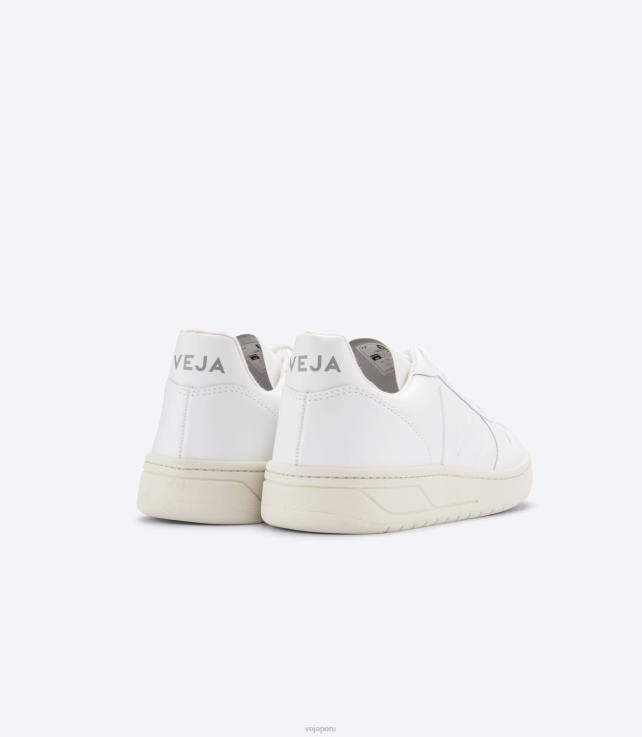 zapatos H28JT237 mujer Veja v-10 cuero blanco