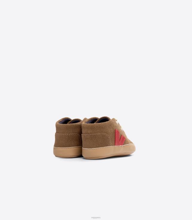 zapatos H28JT406 niños Veja pekin ante bebe marron