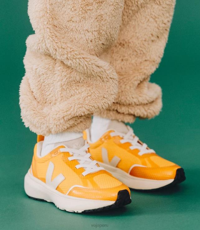 zapatos H28JT382 niños Veja cordones elásticos canario alveomesh ouro pierre