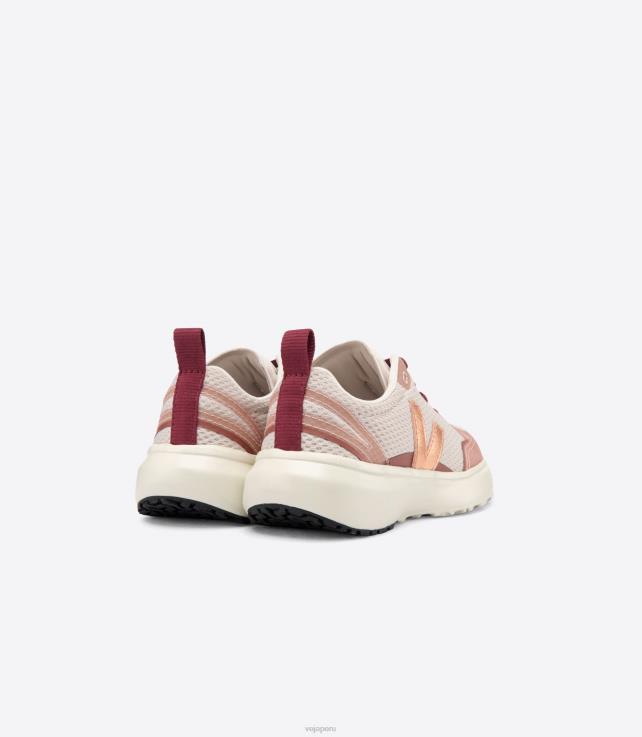 zapatos H28JT385 niños Veja cordones elásticos canarios alveomesh venus natural