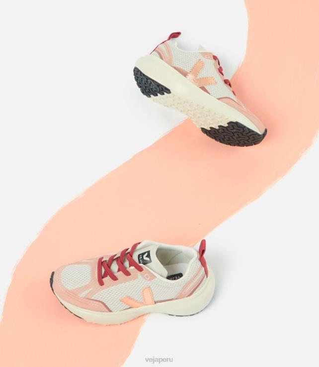 zapatos H28JT385 niños Veja cordones elásticos canarios alveomesh venus natural