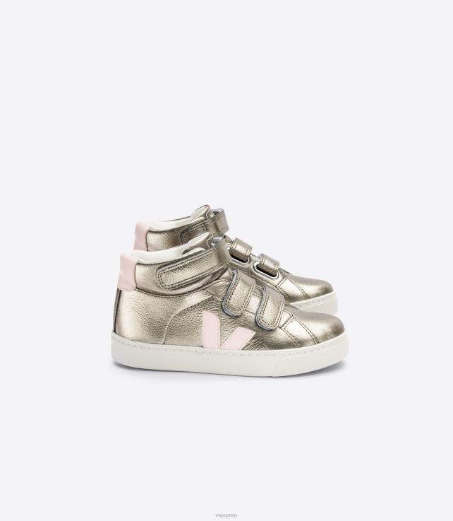 zapatos H28JT315 niños Veja esplar mid cuero sin cromo petale bronce