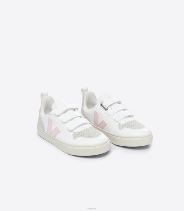 zapatos H28JT363 niños Veja v-10 cwl pétalo blanco