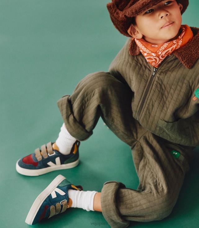 zapatos H28JT371 niños Veja v-10 ante multico náutico